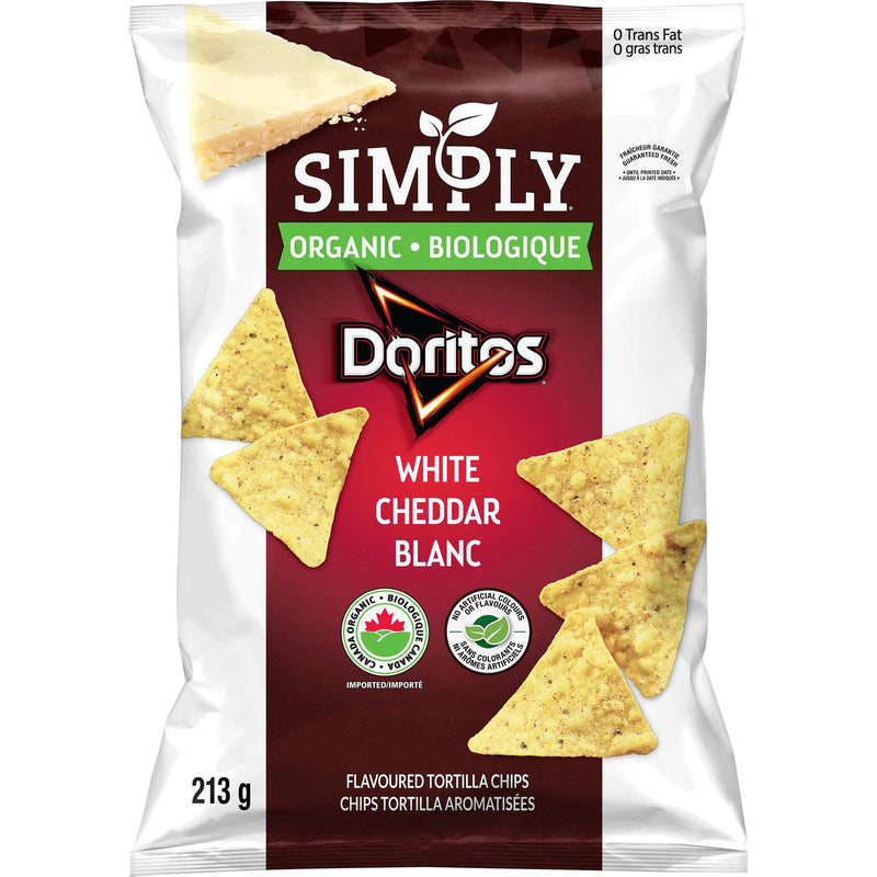 Chips Tortilla Doritos au chedder blanc (Simply)