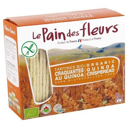 Organic Multi-Grain Crispbread Gluten Free with Quinoa (Pain des fleurs)