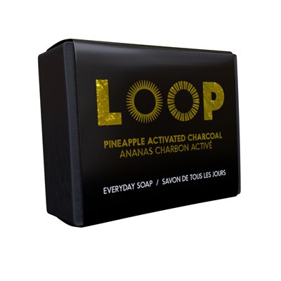 Pineapple activated charcoal everyday soap (Loop)