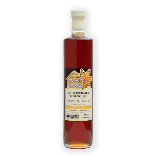 Grade A Organic Maple Syrup (Biodélices)