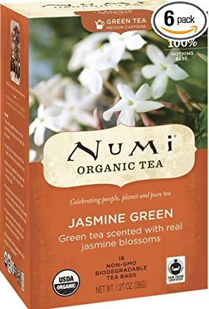 Jasmine green tea (Numi organic tea)