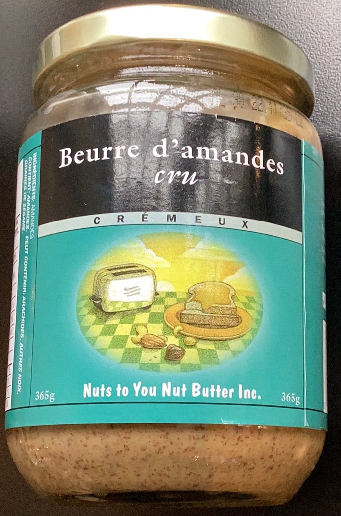 Beurre d'amandes (Nuts to you)